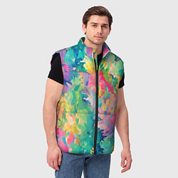 Мужской жилет Летняя экспрессия, цвет: 3D-черный — фото 2