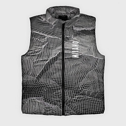 Мужской жилет Мятая сетчатая ткань Crumpled Mesh Fabric