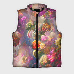 Мужской жилет Цветущий сад, цвет: 3D-черный