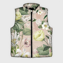 Мужской жилет Цветы Свадебный Букет, цвет: 3D-черный
