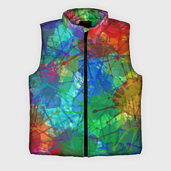 Мужской жилет Разноцветные кляксы