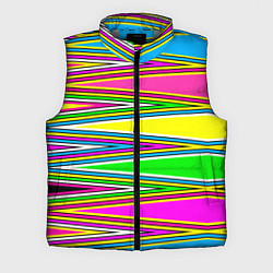 Мужской жилет Полосатый радужный разноцветный геометрический узо