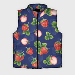 Мужской жилет Сладкая Клубника, цвет: 3D-светло-серый