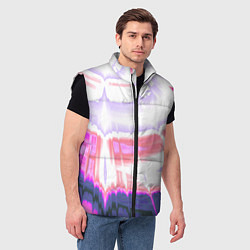 Мужской жилет Тай-дай Абстракция Tie-Dye, цвет: 3D-черный — фото 2