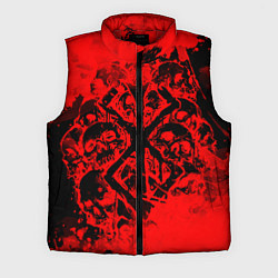 Мужской жилет КЛЕЙМО ЖЕРВЫ И ЧЕРЕПА БЕРСЕРК, цвет: 3D-красный