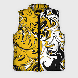 Мужской жилет Черно-желтые разводы
