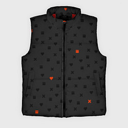 Мужской жилет Love Death and Robots black pattern, цвет: 3D-красный