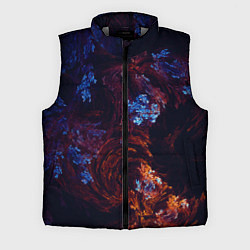 Мужской жилет Синие и Красные Коралловые Рифы, цвет: 3D-светло-серый