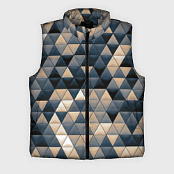 Мужской жилет Кибернетическая стена, цвет: 3D-светло-серый