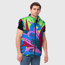 Мужской жилет Хвост жар-птицы, цвет: 3D-красный — фото 2