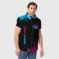 Мужской жилет Great Wall Neon Gradient, цвет: 3D-черный — фото 2