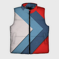 Мужской жилет Абстрактная геометрия - Синий