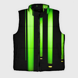 Мужской жилет Абстрактные неоновые колбы с кислотой - Зелёный