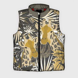Мужской жилет Жирафы в тропиках