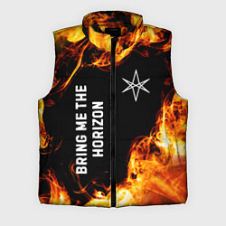 Мужской жилет Bring Me the Horizon и пылающий огонь, цвет: 3D-черный