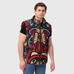 Мужской жилет Галактический костюм робота, цвет: 3D-красный — фото 2