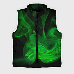 Мужской жилет Зелёный абстрактный дым