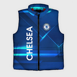 Мужской жилет Chelsea Синяя абстракция, цвет: 3D-красный