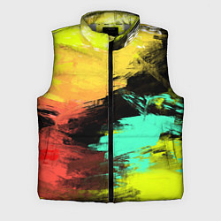 Мужской жилет Яркий красочный гранж, цвет: 3D-светло-серый