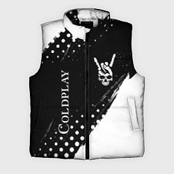 Мужской жилет Coldplay и рок символ на темном фоне, цвет: 3D-черный