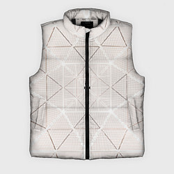 Мужской жилет Абстрактные геометрические линии и точки, цвет: 3D-черный