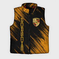 Мужской жилет Порше - Оранжевые потертости