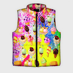 Мужской жилет Вкусные Мороженки, цвет: 3D-красный
