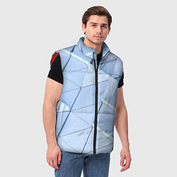 Мужской жилет Паттерн из треугольников, цвет: 3D-красный — фото 2