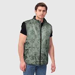 Мужской жилет Старая затёртая мешковина с принтом, цвет: 3D-черный — фото 2