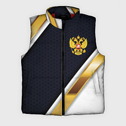 Мужской жилет Gold and white Russia, цвет: 3D-красный