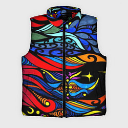 Мужской жилет Психоделический фон, цвет: 3D-красный