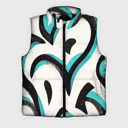 Мужской жилет Узоры в стиле граффити, цвет: 3D-черный