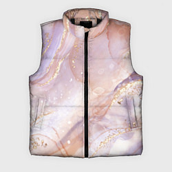 Мужской жилет Бежевый с золотом мрамор, цвет: 3D-черный
