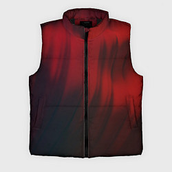 Мужской жилет Красные абстрактные волны во тьме