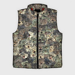 Мужской жилет Мануловый камуфляж, цвет: 3D-красный