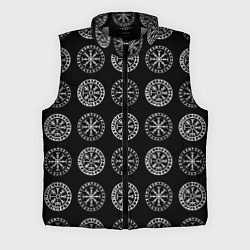 Мужской жилет Vegvisir and Aegishjalmur Helm of Awe Black, цвет: 3D-светло-серый