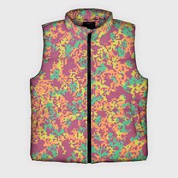Мужской жилет Цифровой камуфляж - сиренево-зеленый