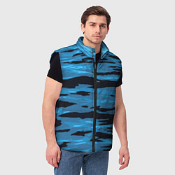 Мужской жилет Волны Камуфляж, цвет: 3D-черный — фото 2