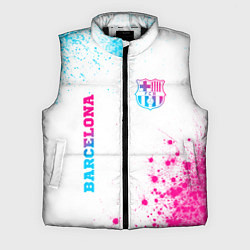 Мужской жилет Barcelona neon gradient style: надпись, символ, цвет: 3D-черный