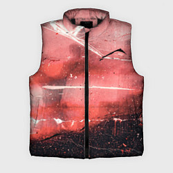 Мужской жилет Красный туман, царапины и краски, цвет: 3D-черный