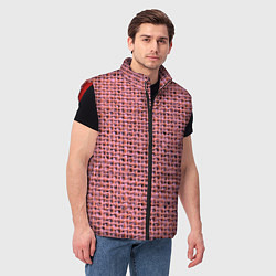 Мужской жилет Вязка, цвет: 3D-красный — фото 2