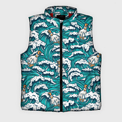 Мужской жилет Узор с волнами