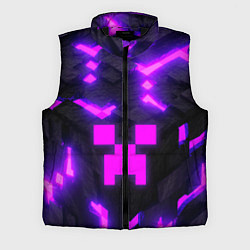 Мужской жилет Майнкрафт розовый, цвет: 3D-черный