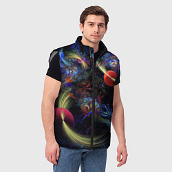 Мужской жилет Abstract space composition, цвет: 3D-светло-серый — фото 2