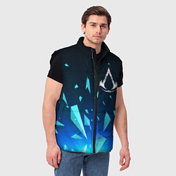 Мужской жилет Assassins Creed взрыв частиц, цвет: 3D-черный — фото 2