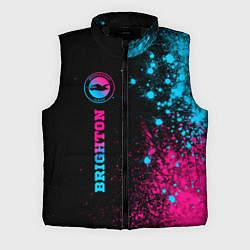 Мужской жилет Brighton - neon gradient: по-вертикали, цвет: 3D-черный