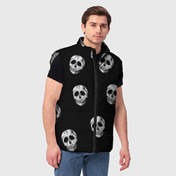Мужской жилет Черепочки, цвет: 3D-светло-серый — фото 2