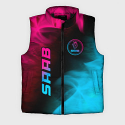 Мужской жилет Saab - neon gradient: надпись, символ