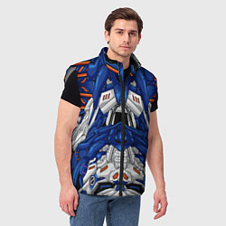 Мужской жилет Инопланетный костюм, цвет: 3D-светло-серый — фото 2