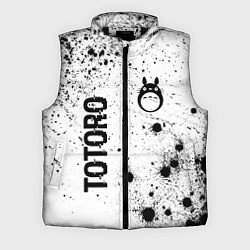 Мужской жилет Totoro glitch на светлом фоне: надпись, символ